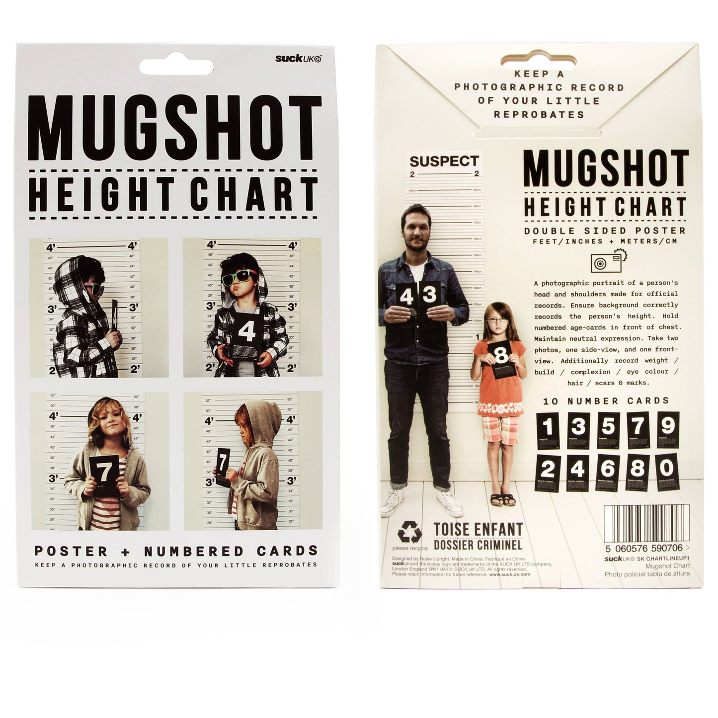 Mugshot Height Chart