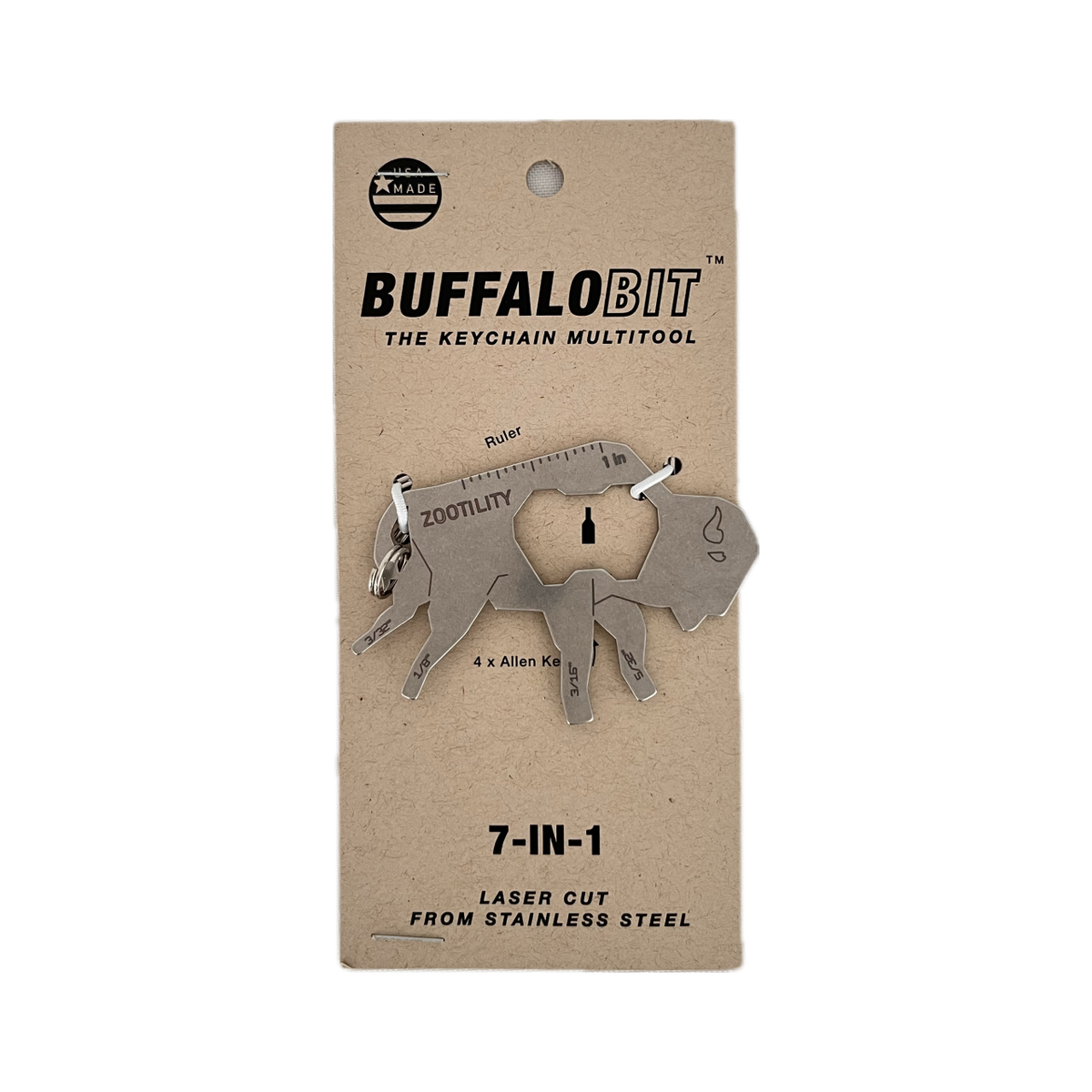 Buffalo Bit™ 7-in-1 Keychain Multi-Tool