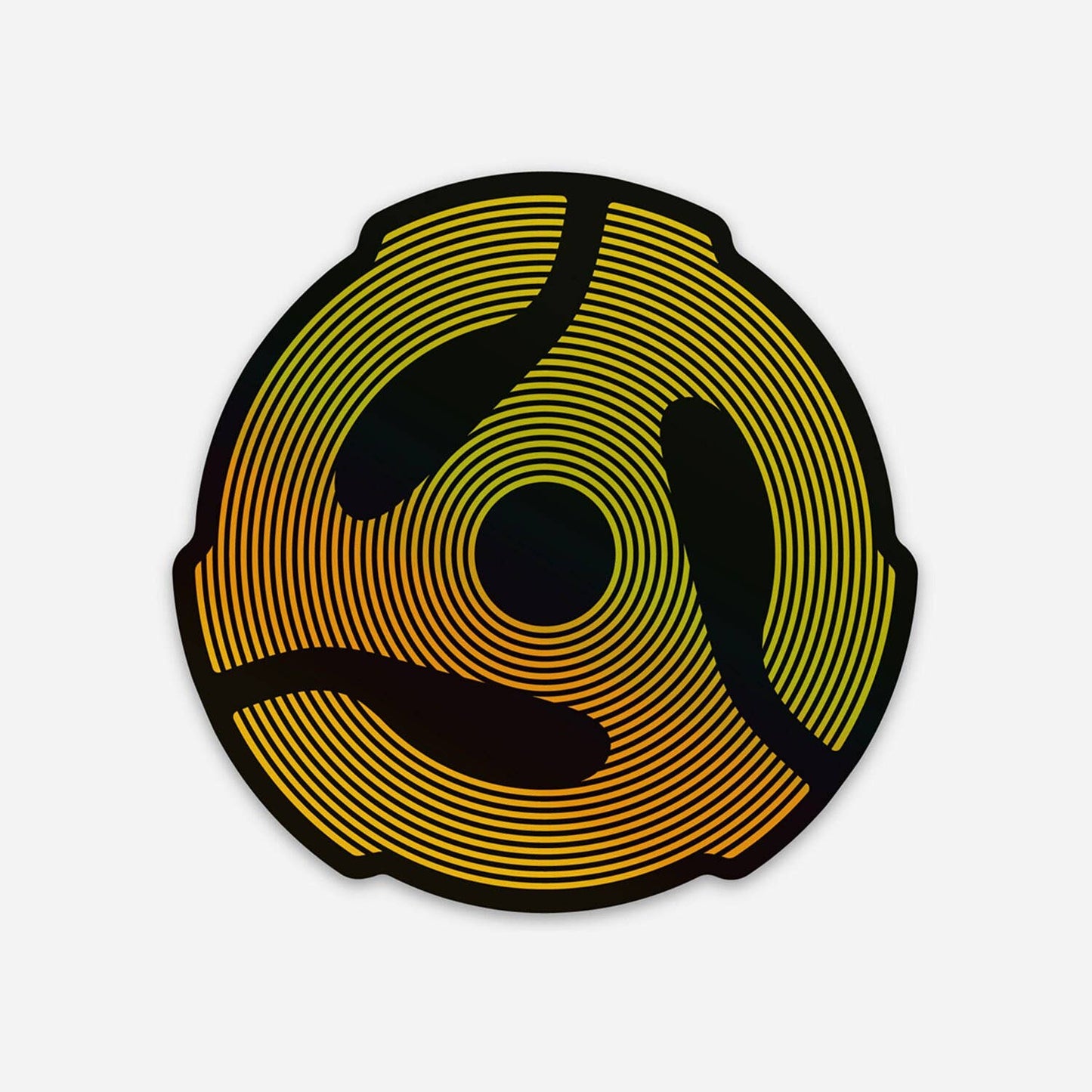 45 Record Adapter Holo Sticker