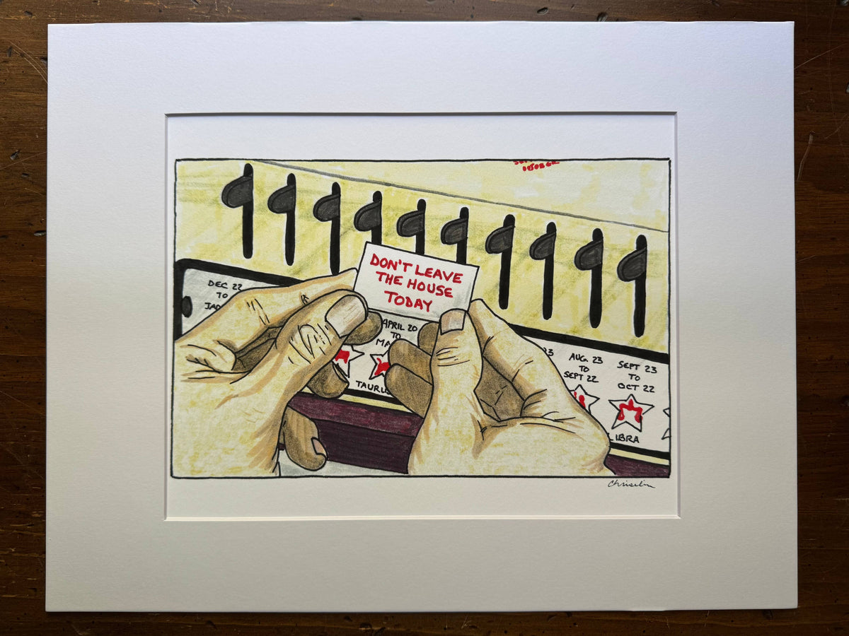 Pee-wee's Big Adventure "Don't leave the house today" art