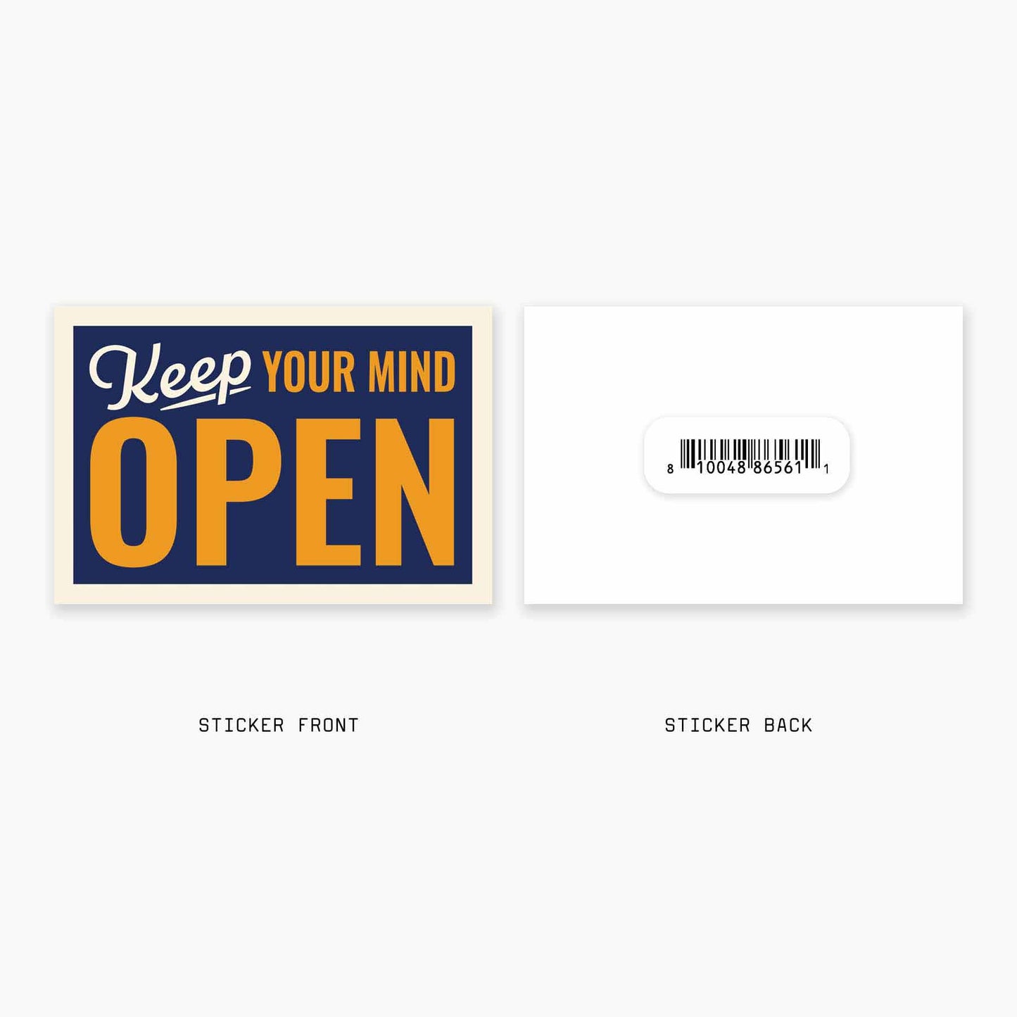 Open Mind - 3" Art Sticker