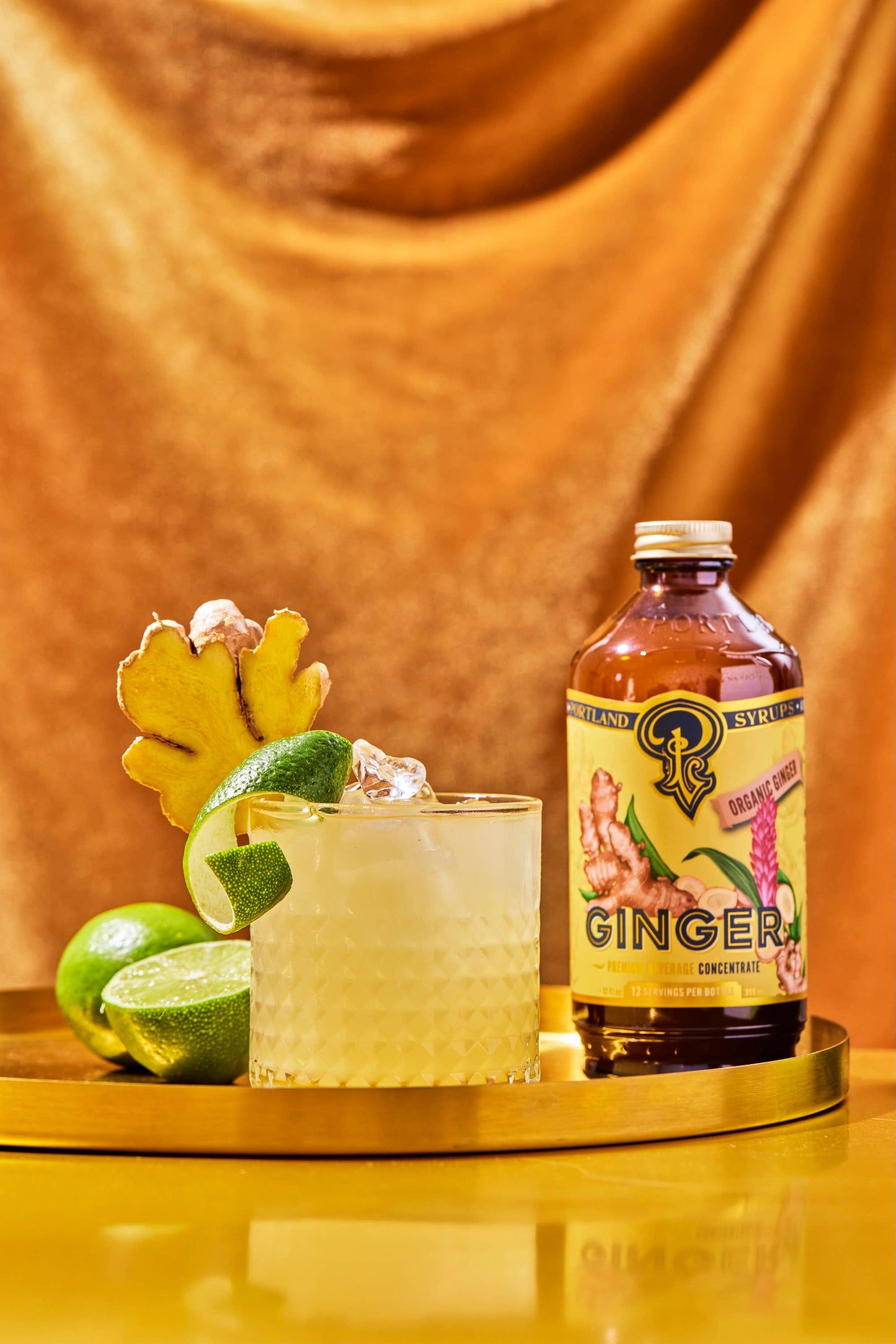 Ginger Syrup 3.4oz  - cocktail / mocktail beverage mixer