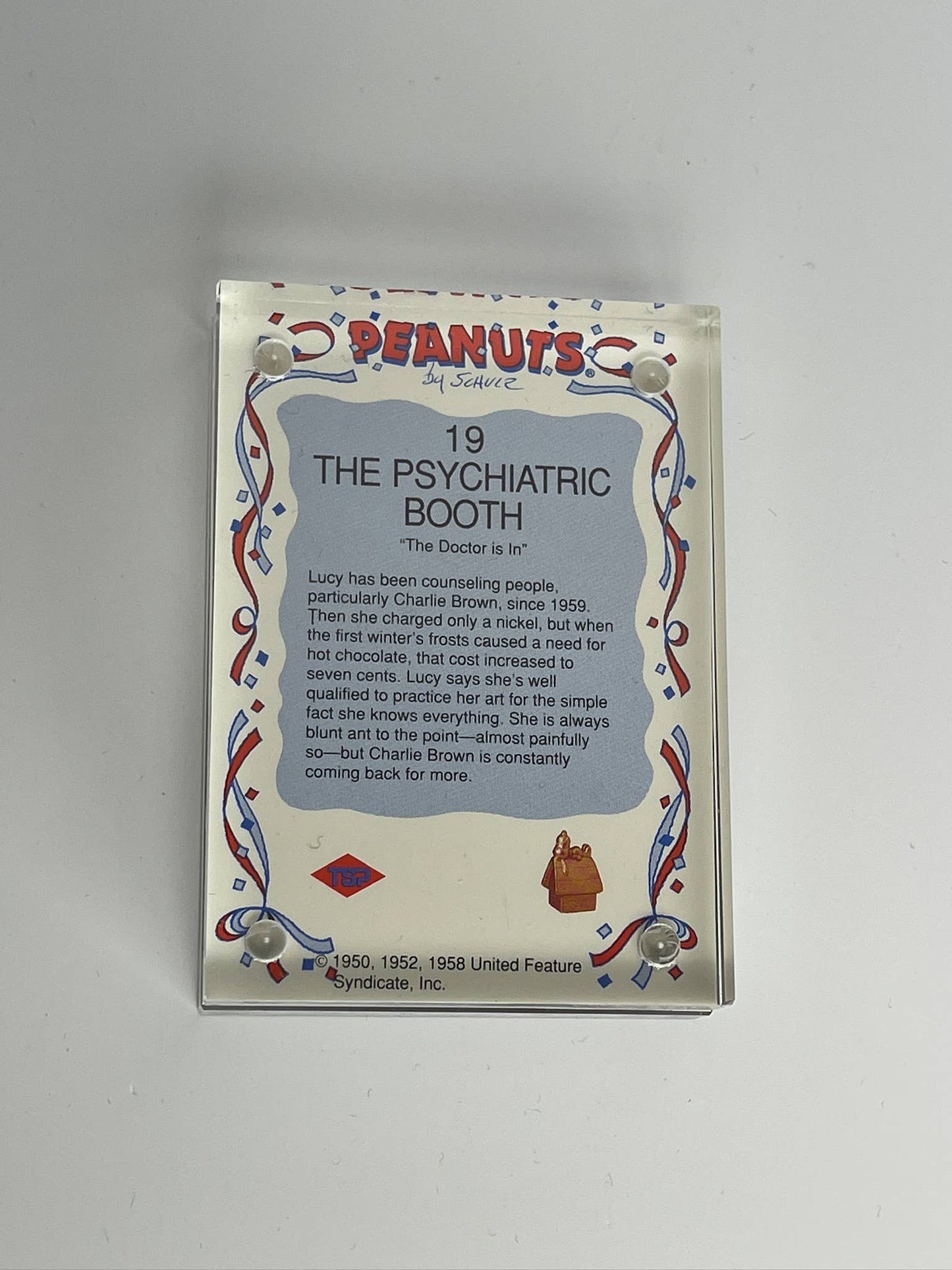 Vintage Snoopy + Peanuts Framed Trading Cards