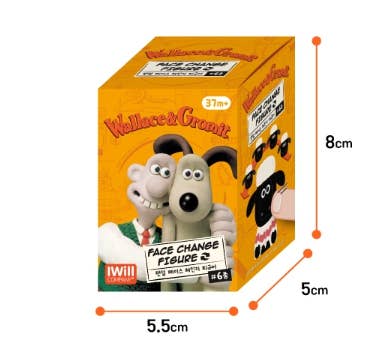 Wallace & Gromit Face Change Figure – Blind Box Collection