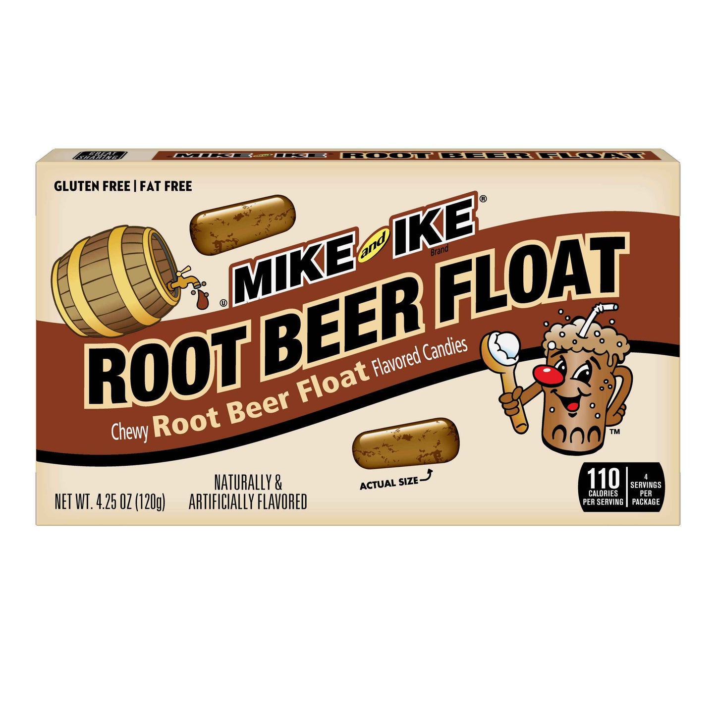 Mike & Ike Root Beer Float Theater Box, 4.25oz, 12ct