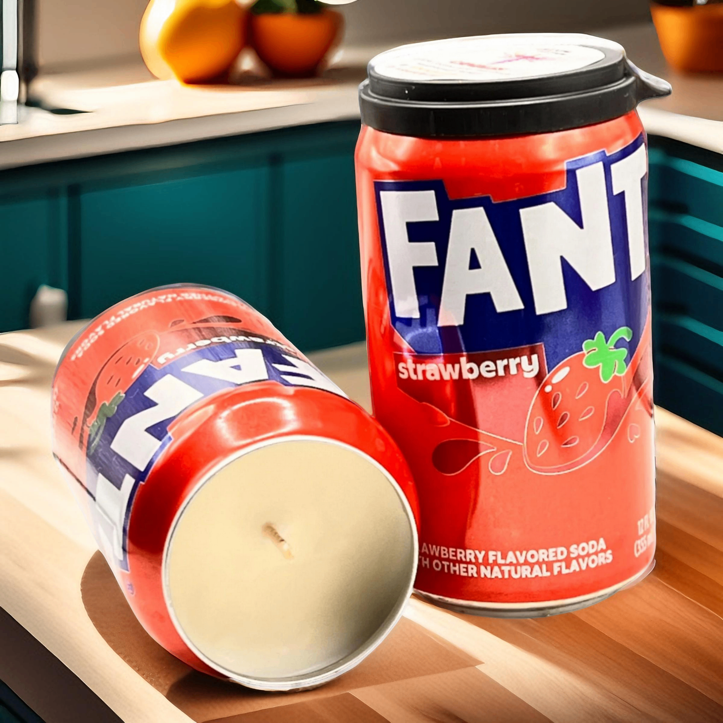 Fanta Strawberry Can Candle