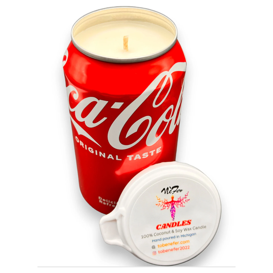 Coke Soda Can Soy Candle