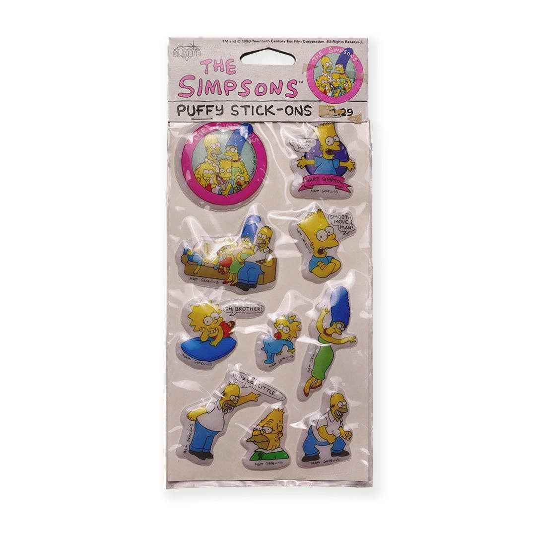 Simpsons Vintage Puffy Sticker Sheet