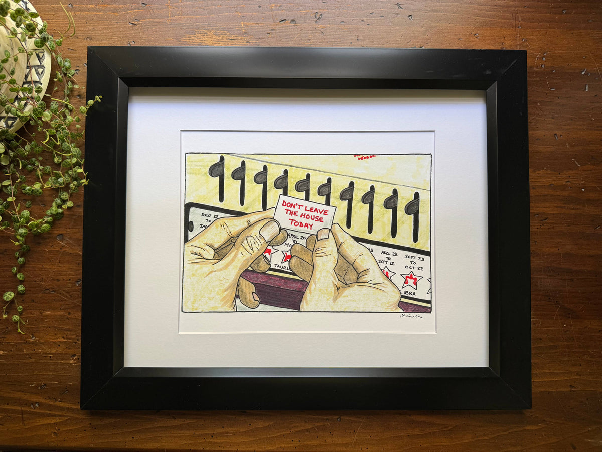 Pee-wee's Big Adventure "Don't leave the house today" art