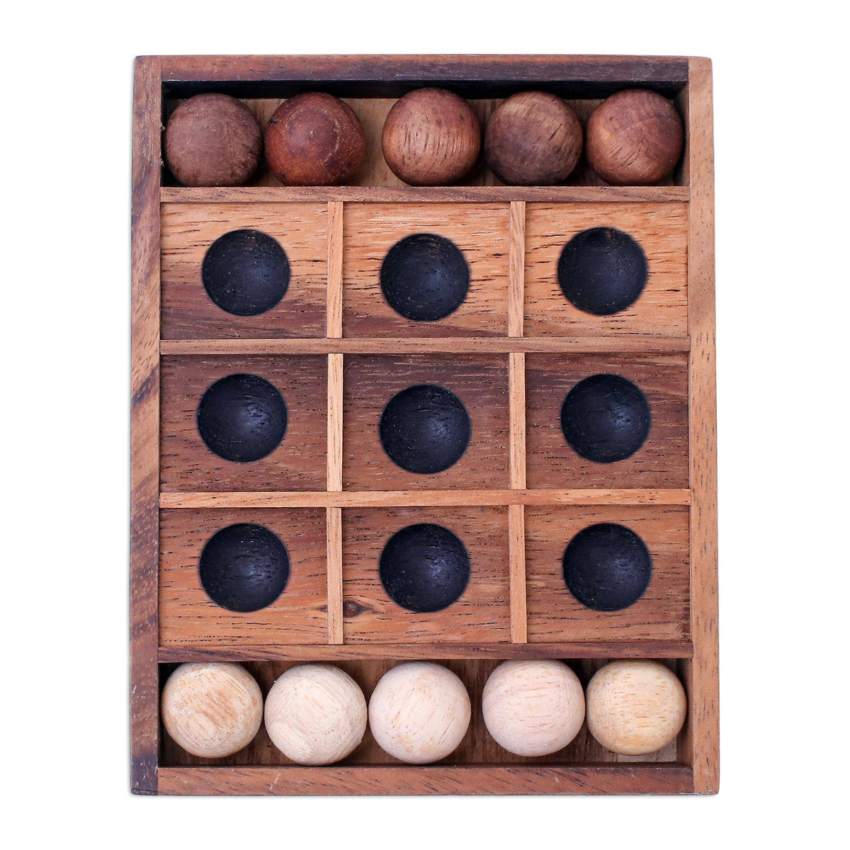Novica Handmade Lucky Strike Wood Game