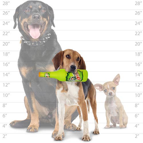 Silly Squeaker Beer Bottle Mountain Drool, Squeaky Dog Toy