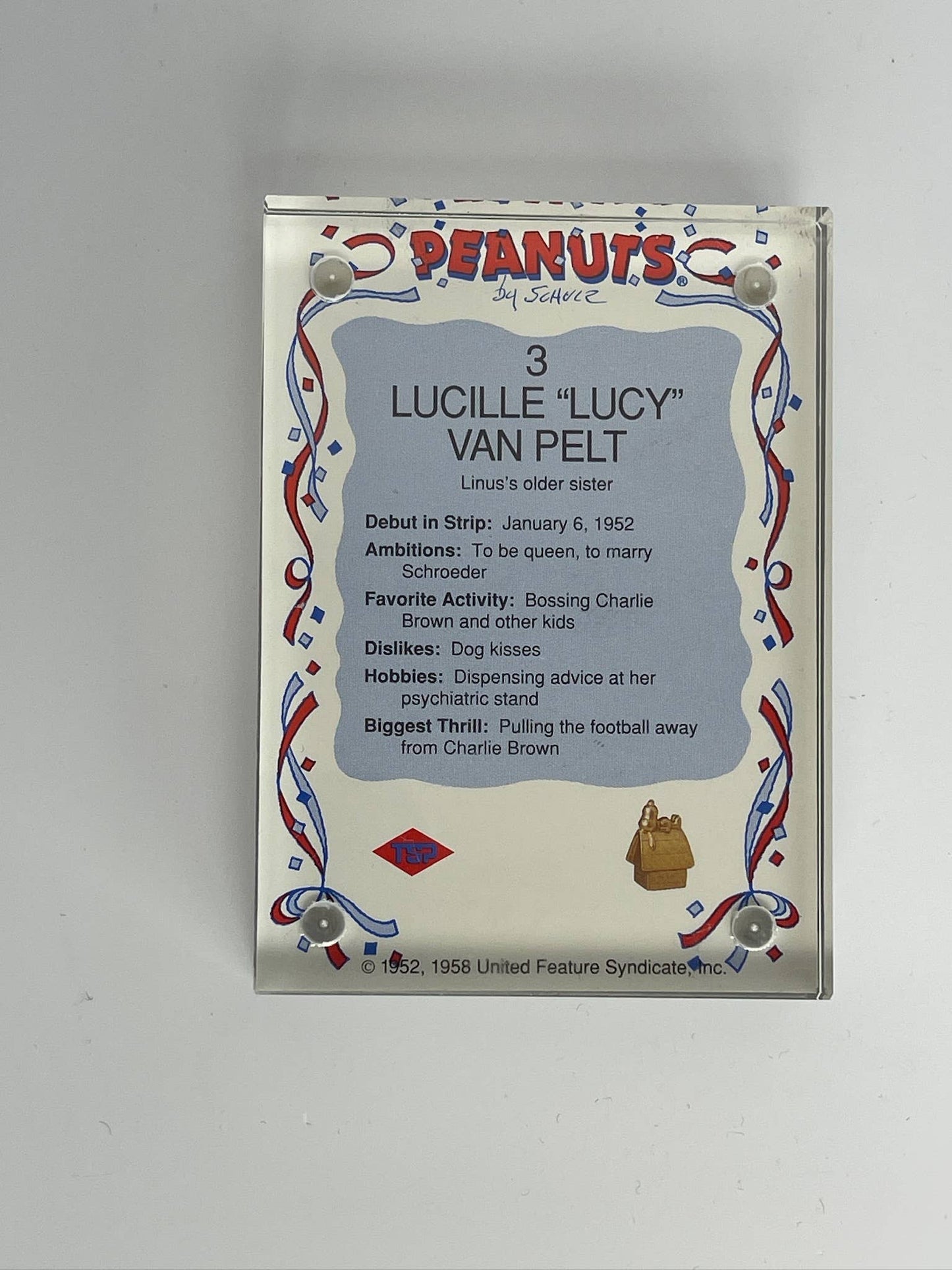 Vintage Snoopy + Peanuts Framed Trading Cards
