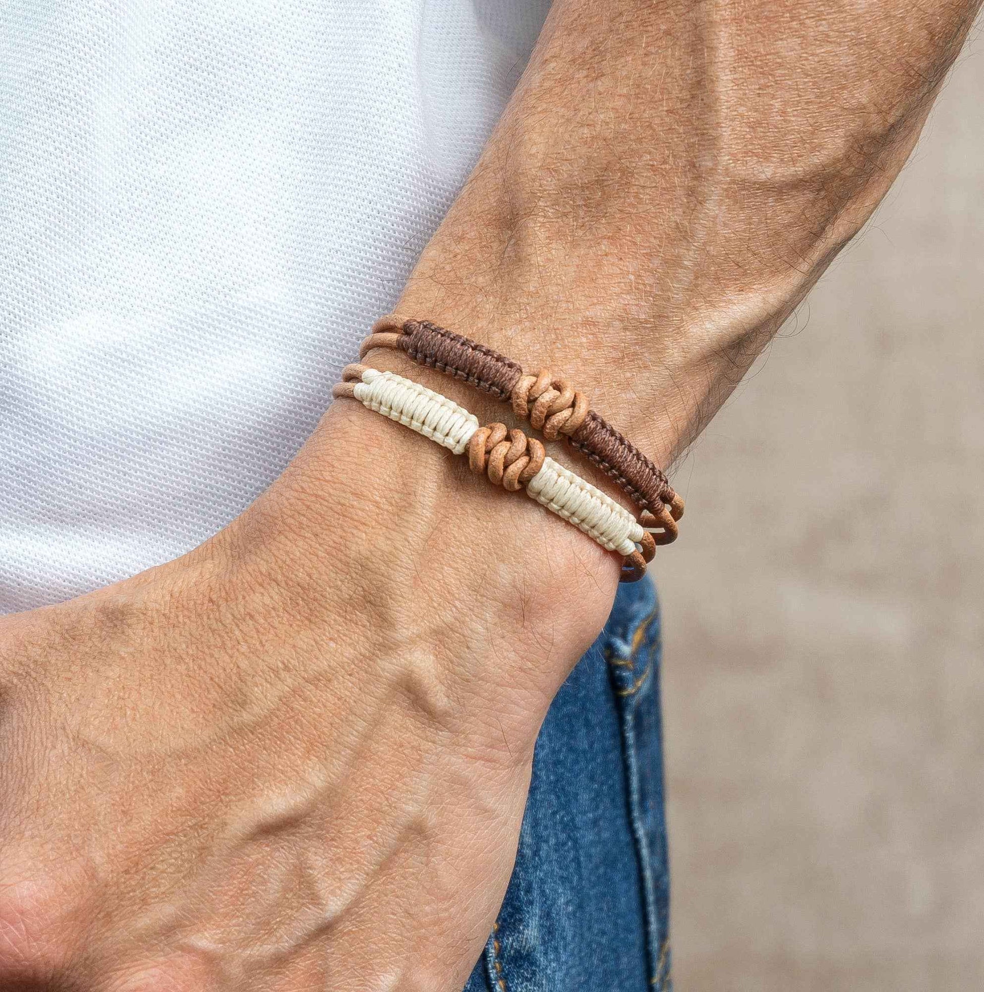 Men's Knot Bracelet | Leather Bracelet | Adjustable Bracelet