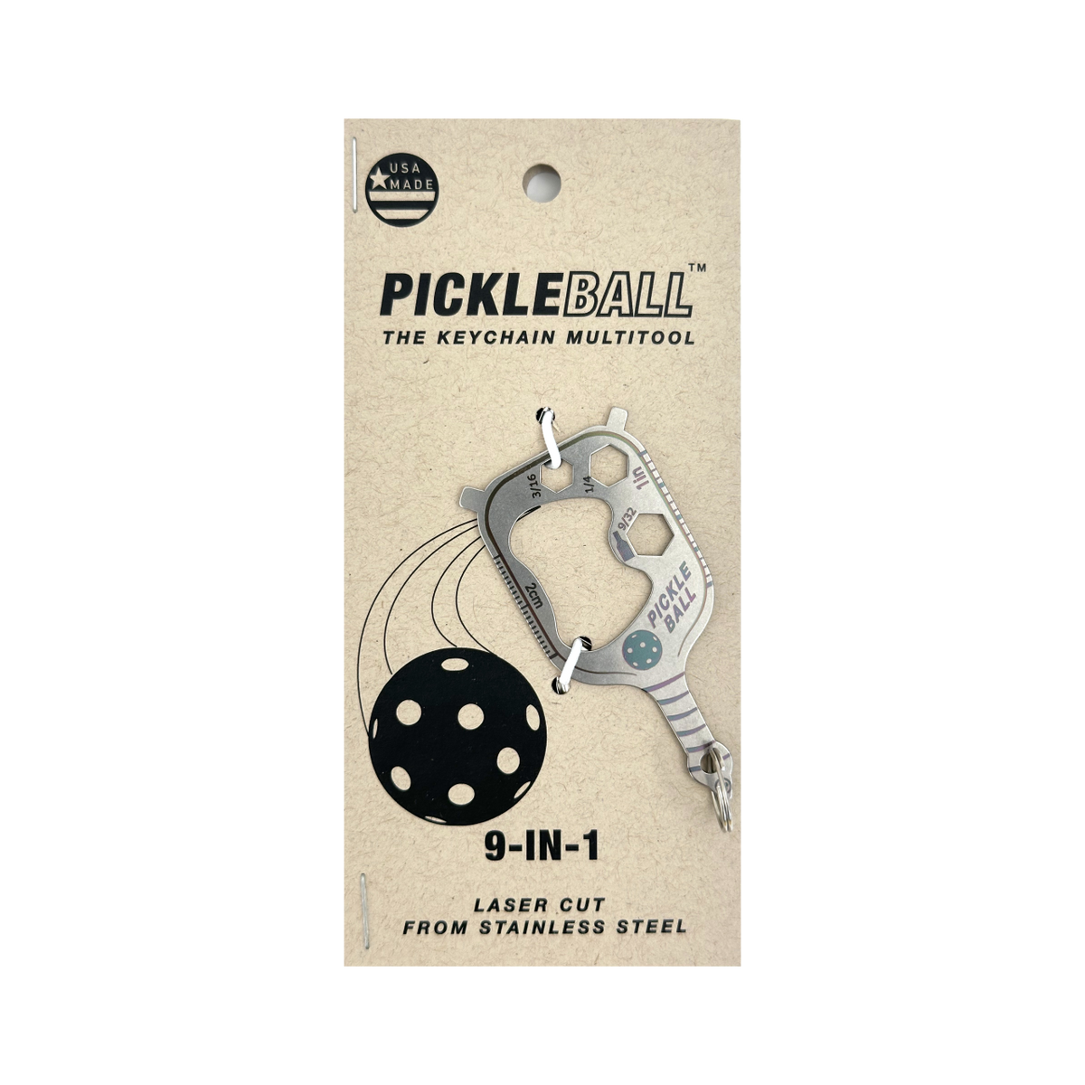 Pickleball 9-in-1 Keychain Multi-Tool