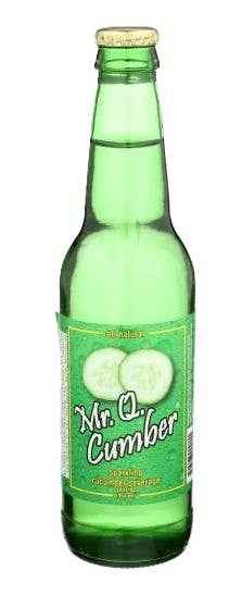 Mr. Q. Cumber, Sparkling Cucumber Beverage, 12ct Glass