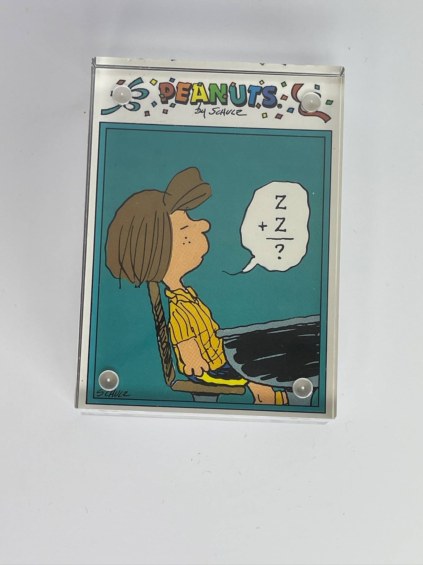 Vintage Snoopy + Peanuts Framed Trading Cards