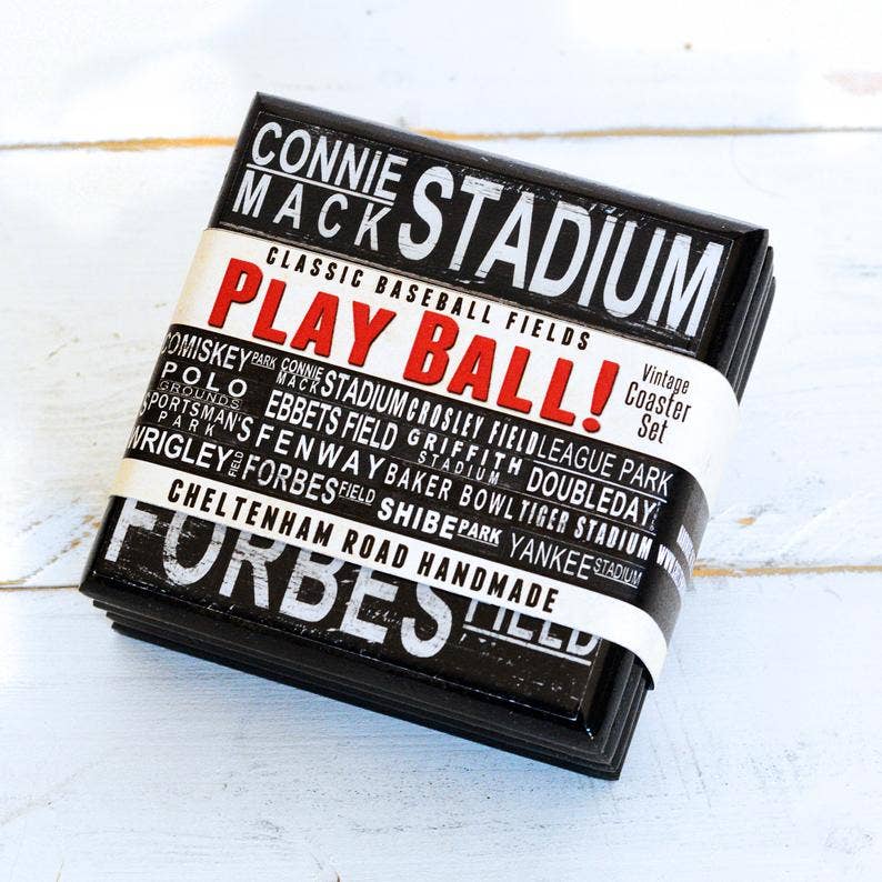 Play Ball: Classic Baseball Field Drink Coaster Set