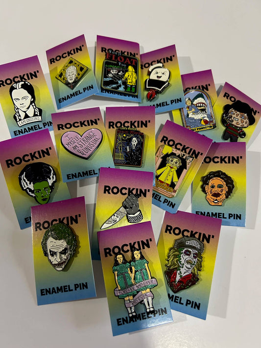 Retro Music and Pop Culture Enamel Pins