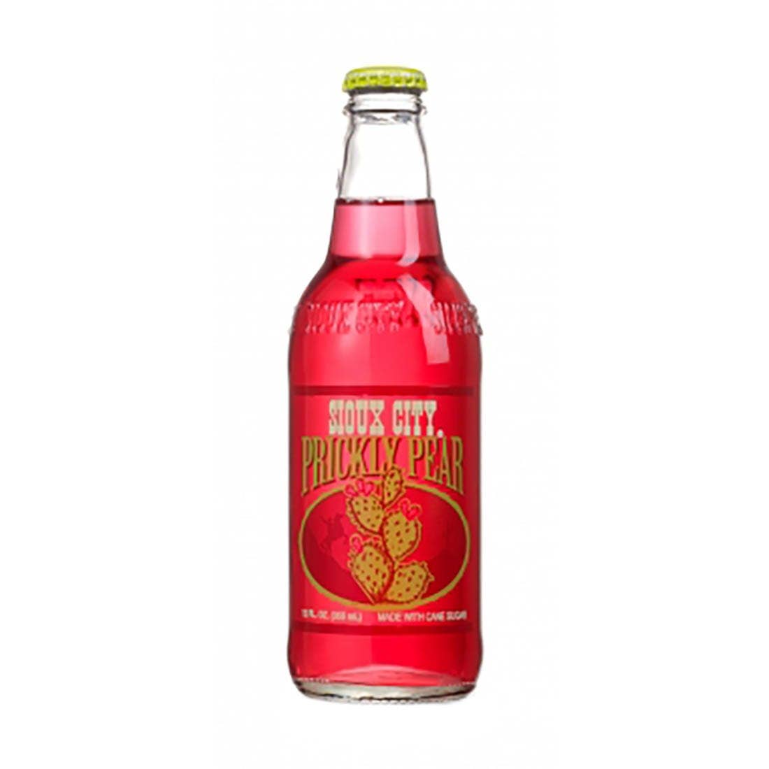 Sioux City Prickly Pear Soda, 12oz Glass Bottle