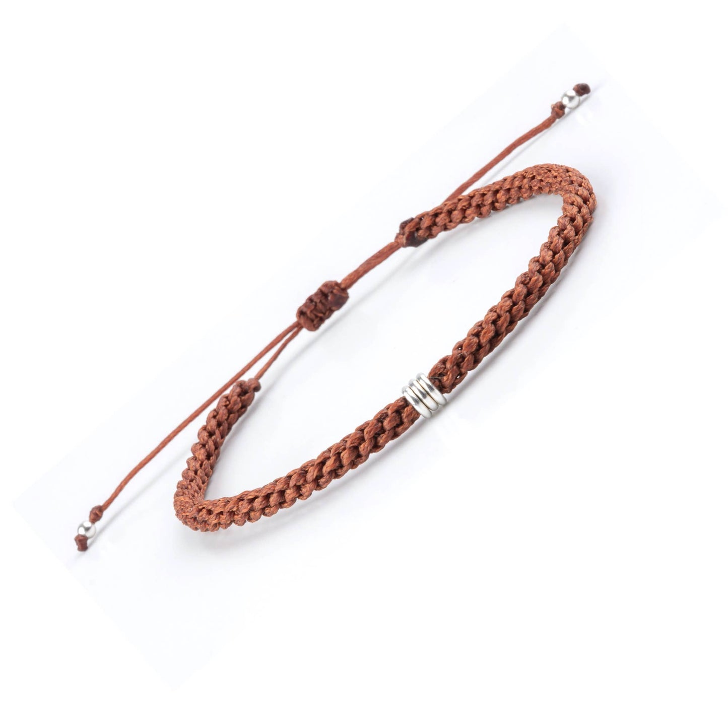 Men's Braided Bracelet | Rope Bracelet | Silver Bracelet |