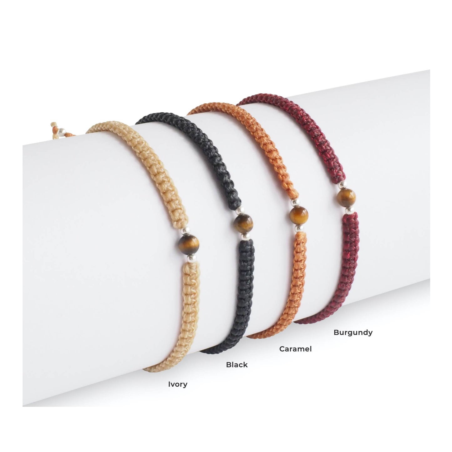 Men's Tiger Eye Macrame Beaded Bracelet | Gifts for Men